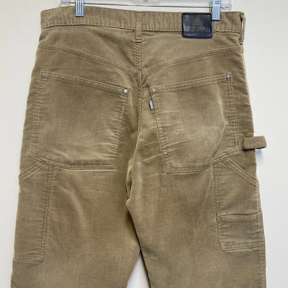 Levis Silvertab Corduroy Pants Carpenter Fit 34x27 Actual Hong Kong Vintage Y2K